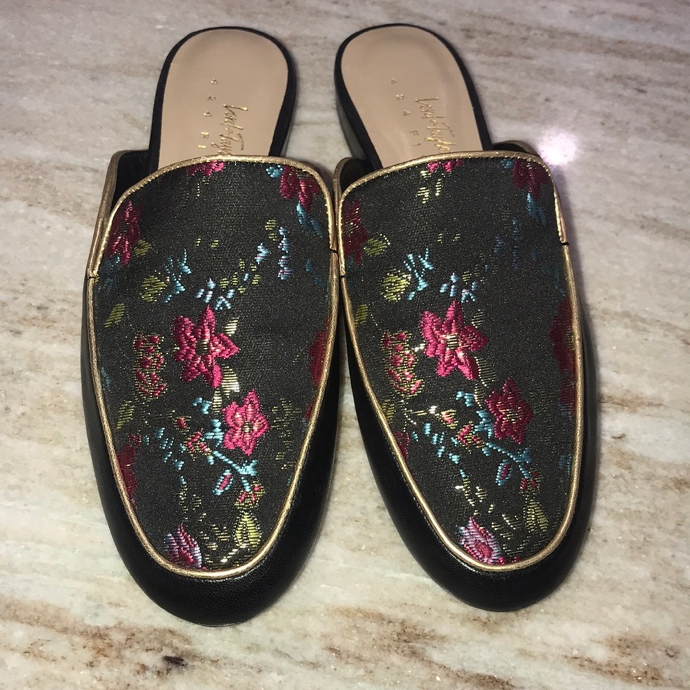 Lord & Taylor Embroidery Loafer Mule - Sz 6.5 - Picture 3 of 7